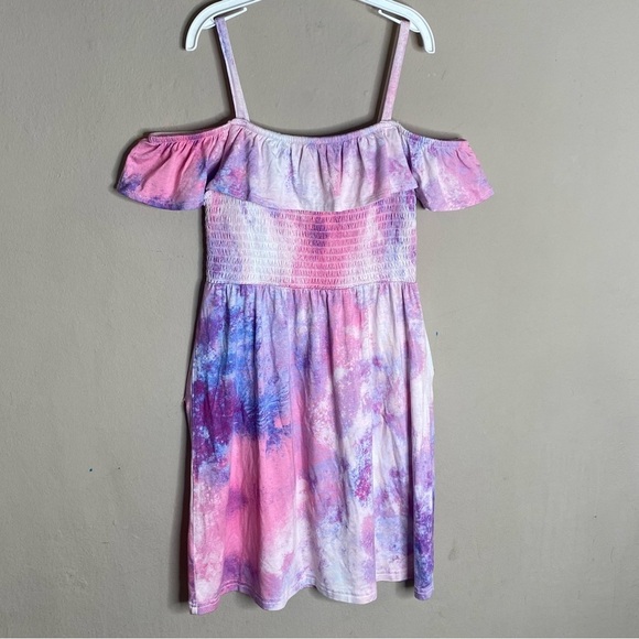 The Children’s Place Girl Dress Multicolor Open Shoulder Size 5/6 Years - Picture 2 of 16